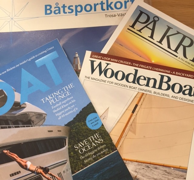Sjökort, Båtsportkort och båttidningar
