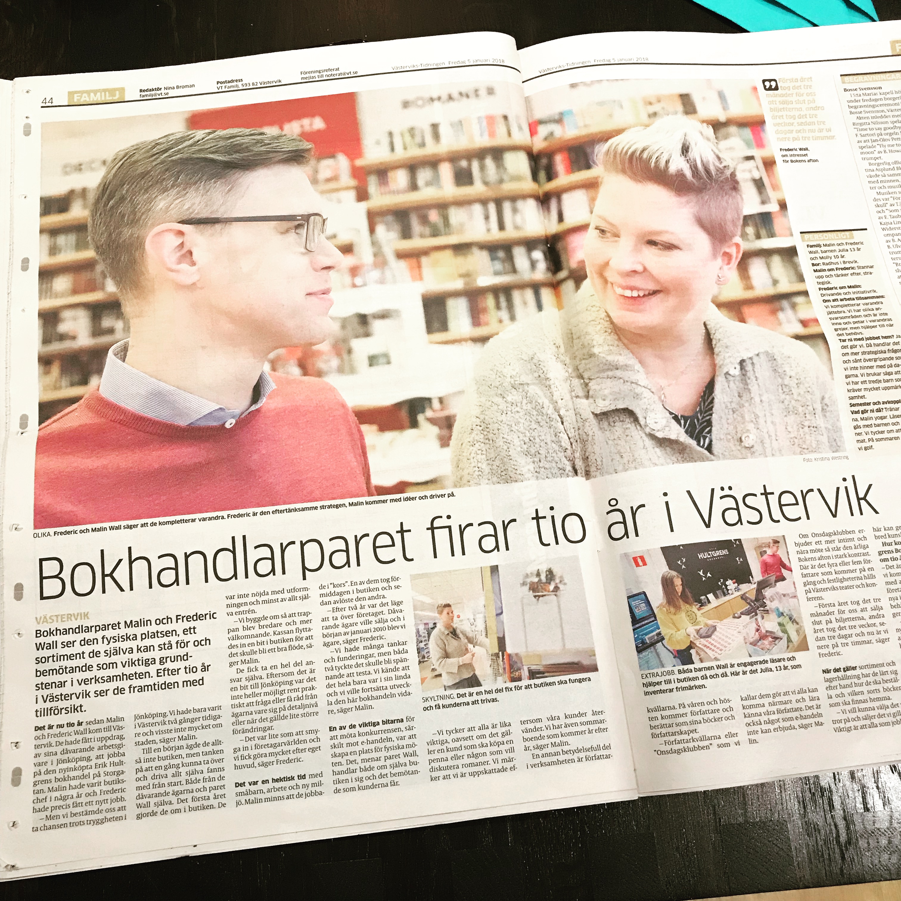 Tio år i Västervik…